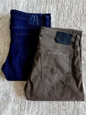 AG Adriano Goldschmied Tellis Grey Cords & The Matchbox Jeans $65 for both
